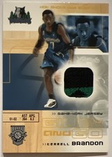 Terrell Brandon Wally Szczerbiak 2002-03 Fleer Hot Shots Give Go Dual Jersey /50