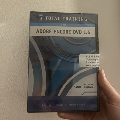Total Training Adobe Encore DVD 1.5 - Daniel Brown (2004 DVD Set) - NEW