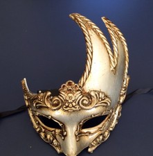 Silver Venetian Masquerade Costume Mardi Ball Prom Party Wedding eye Mask Girl