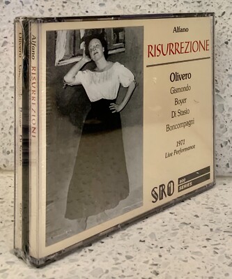 ALFANO Risurrezione [1971] (2 discs, SRO) OLIVERO   GISMONDO   BOYER   STASIO