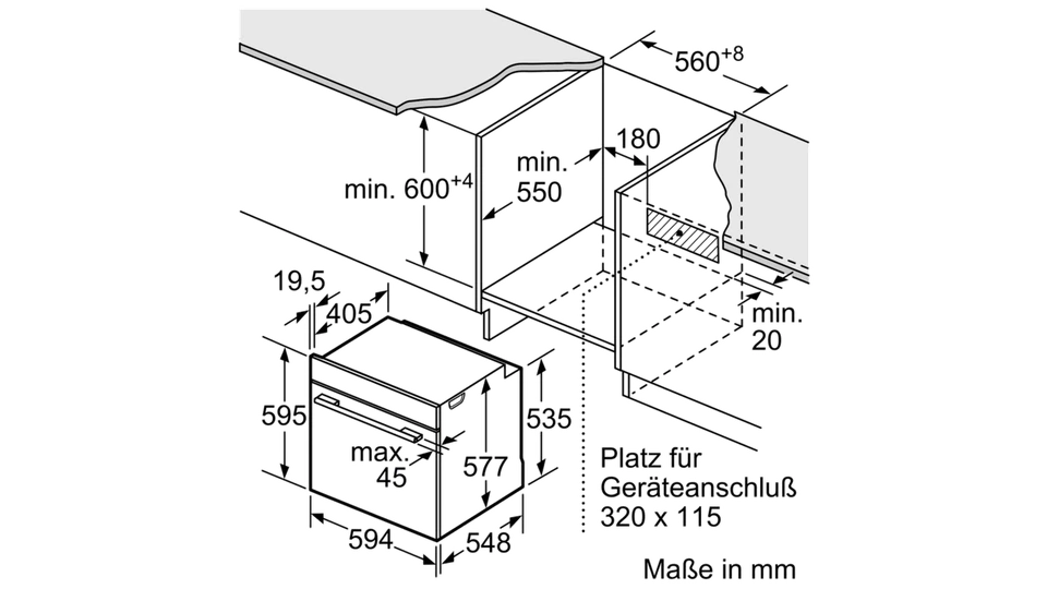 Bosch HNG6764B6 Serie 8 Backofen Mikrowelle Dampf Pyrolyse Carbon Black EEK : A - Bild 4 von 4