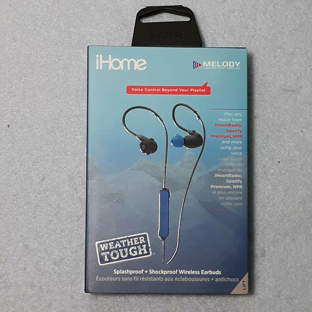 iHome Melody Bluetooth Mic Remote Splash proof Shockproof
