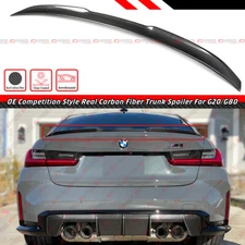 FOR 19-26 BMW G20 330i G80 M3 OE SLEEK STYLE CARBON FIBER BOOT LID TRUNK SPOILER