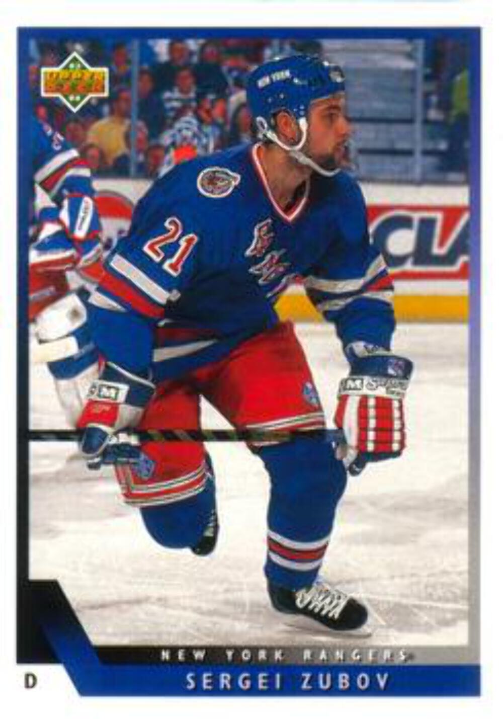 #181 Sergei Zubov - New York Rangers - 1993-94 Upper Deck Hockey