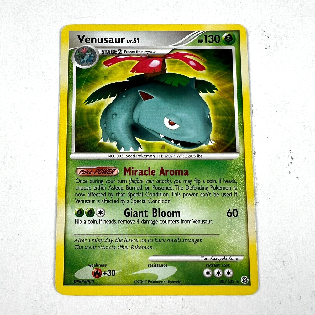 Venusaur LV.51 Secret Wonders Non-Holo Rare Pokemon Card 20/132