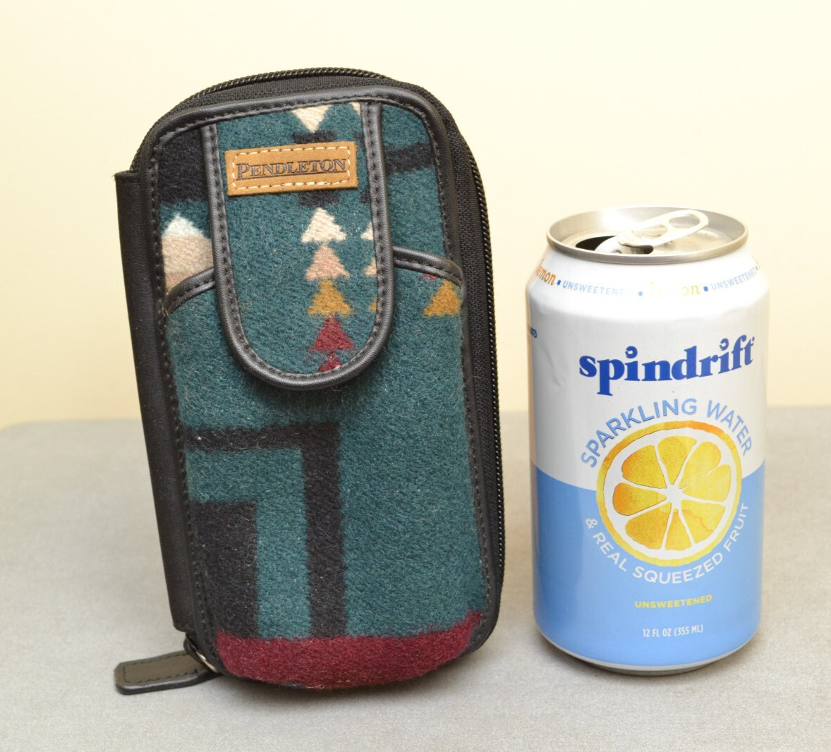 PENDLETON Wool & Leather Zip Wallet Wristlet Phon… - image 3