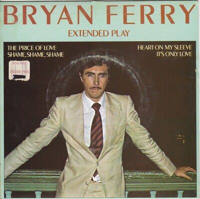 Bryan Ferry: Extended Play (7'' Vinyl 4-Track EP, 1976, Island UK) VG+/VG+