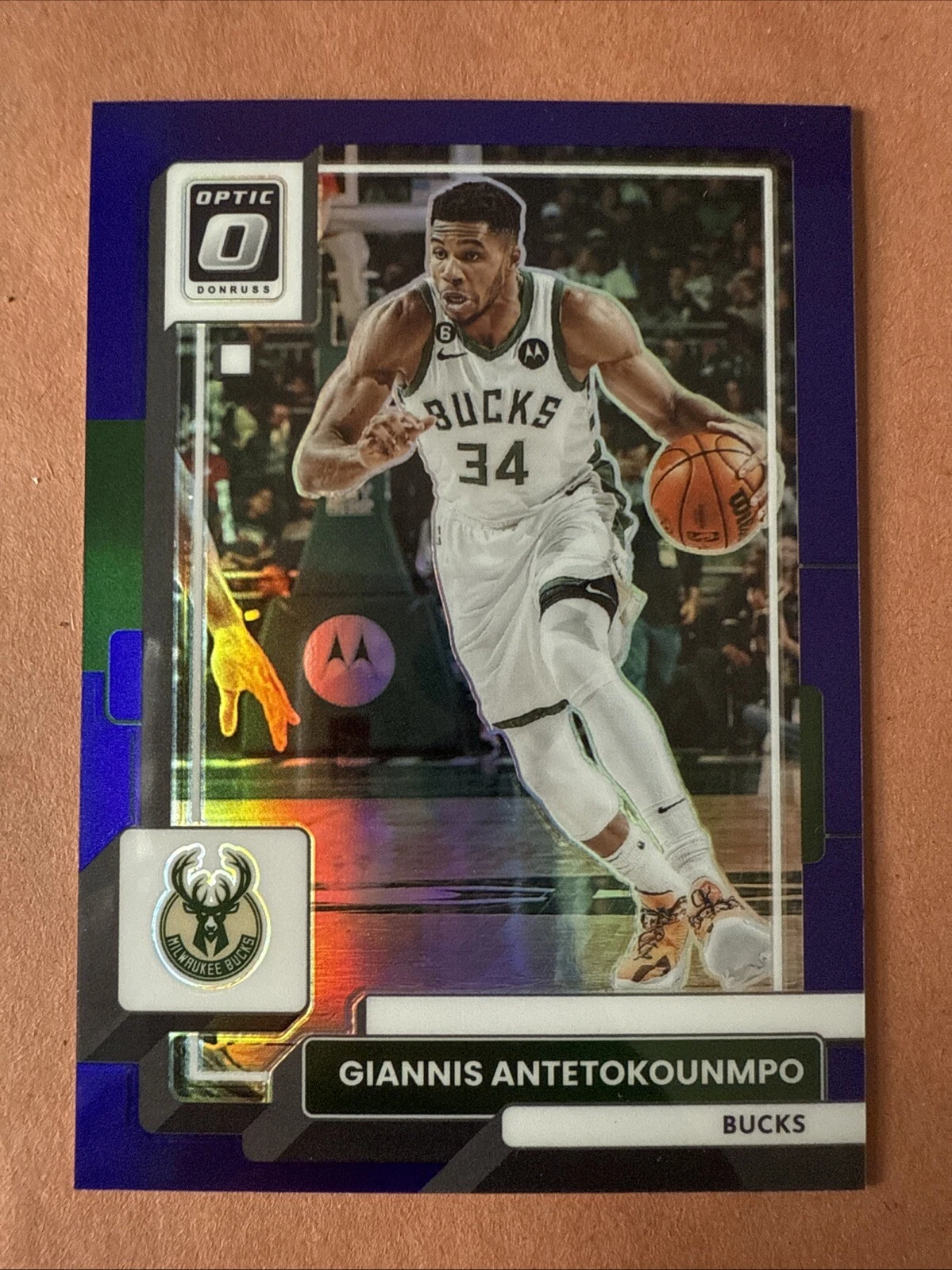 2022 Optic Giannis Antetokounmpo Purple Prizm #75