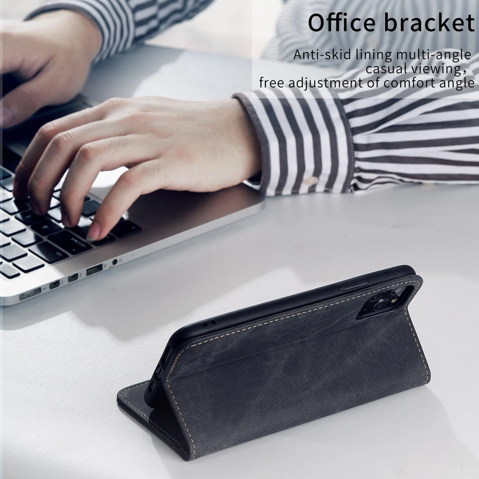 For Google Pixel 9/8/7/6 Pro XL 8a 7a 6a Flip Kickstand Wallet Card Case Cover - Image 3 of 4