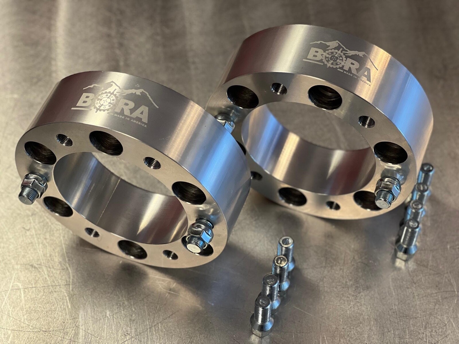 BORA REAR Spacers for KUBOTA L3800 (2011+) STUD & TAP 2.5" pair of 2