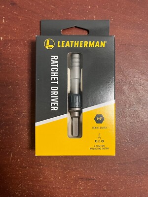 BRAND NEW Leatherman Ratchet Driver 1/4 Hex Bit Model 931032 New Model