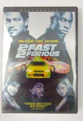 2 Fast 2 Furious Movie Widescreen DVD Paul Walker Eva Mendes Ludacris