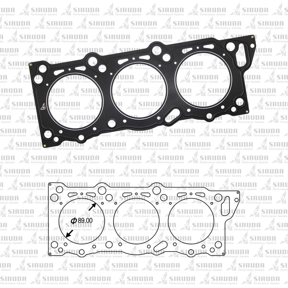 SIRUDA Cylinder Head Gasket | for NISSAN_VG30DETT | FAIRLADY Z 300ZX Bore:89mm - Image 2 of 4