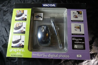 Wacom Graphire4 4x5 USB Drawing Tablet PC Windows - FAST SHIPPING