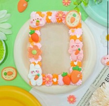  Korean Decoden Kit Photocard Toploader Full Set   Carrot Bunny Theme