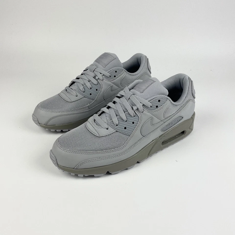 Nike Air Max 90 Triple Grey Uomo CN8490-001 EU 42,5/43/44/45 NUOVE - Immagine 4 di 4