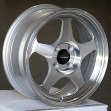 4 Circuit Cp22 15x6.5 4x100 35 Machined Silver Wheels Fits Honda Civic Eg Ek 4 Circuit Cp22 15x6.5 4x100 35 Machined Silver Wheels Fits Honda Civic Eg Ek