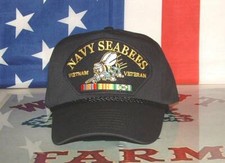 US Navy Seabees Vietnam Combat Veteran Emblem...
