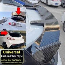 Carbon Look Universal Fits 10-13 Mazda 3 Mazda3 Speed 3 Rear Window Roof Spoiler