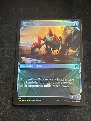Ruin Crab Showcase FOIL , Zendikar Rising , Near Mint, MTG, FREE