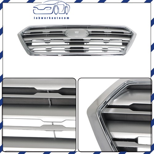 Front Bumper Grill Grille Chrome Plastic Fit For 2015-2017 Subaru Outback New - Picture 9 of 12