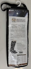 Huntley Equestrian Custom Fit Premium Leather Half Chaps Black XS Short NEW