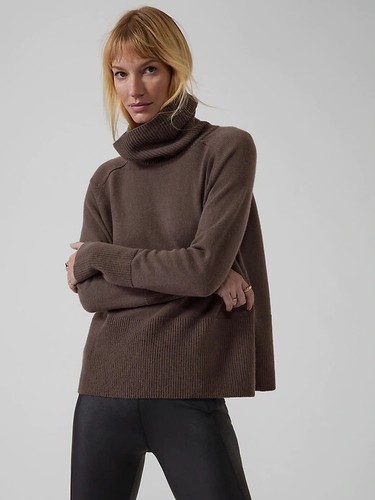 ATHLETA Wool Cashmere Aspen Turtleneck 