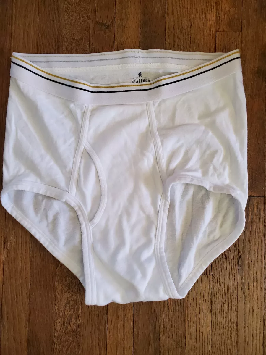 vintage mens white underwear briefs 34