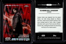 2024 Topps Starwars Chrome Red Blaster RayWave Refractors #7 Cassian Andor