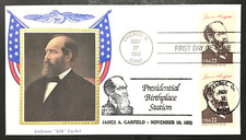 U.S. 1986 James A. Garfield - dual Birthplace and first day - on Colorano (A128)