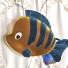 Danielle Nicole Disney Retired Flounder Metallic Novelty Chain Crossbody Bag
