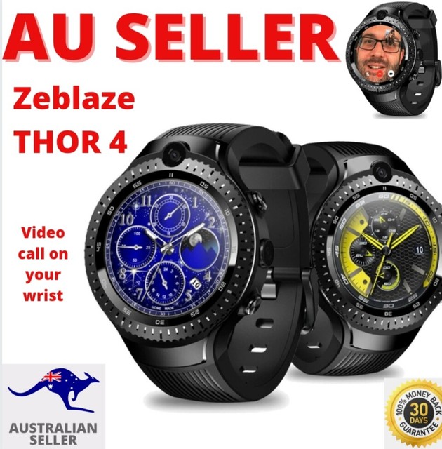 ZEBLAZE Thor 4 Dual Bluetooth Smart Watch 16gb 4g 5.0mp Camera for Android  IOS for sale online | eBay