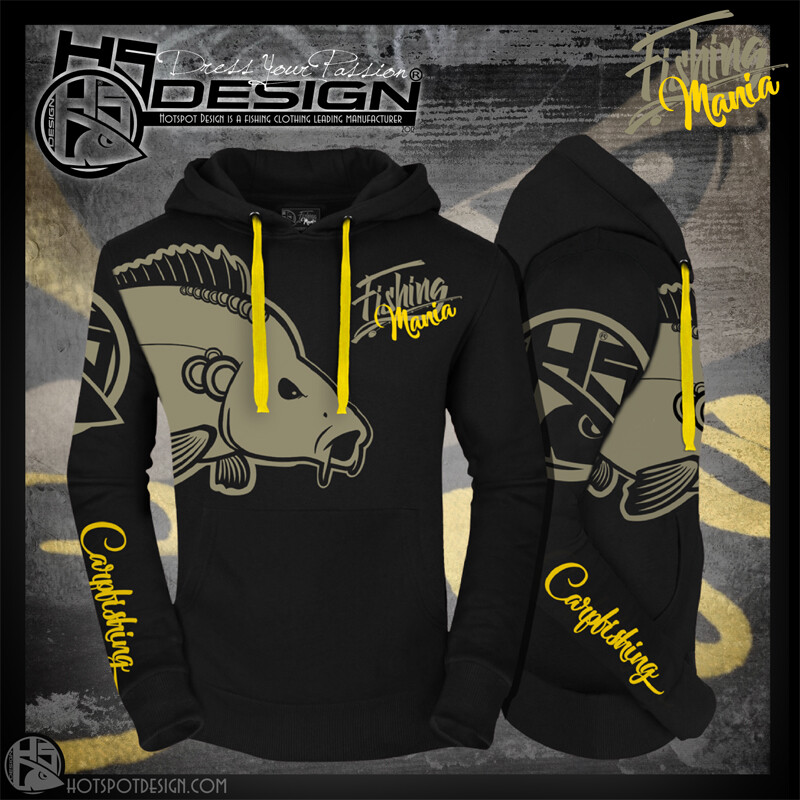 Felpa cappuccio Hotspot Design mod.fishing mania CARPFISHING "size L"