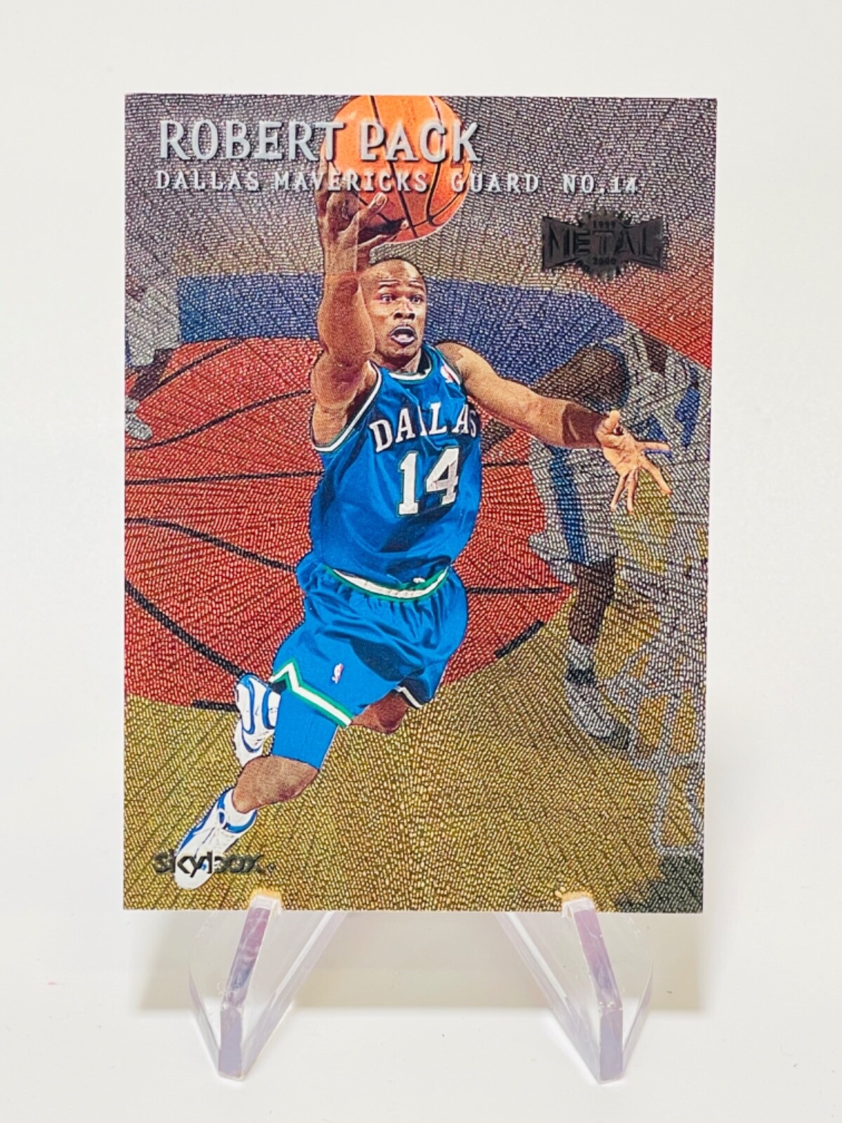 ROBERT PACK 1999-00 Skybox Metal #98  Mavericks