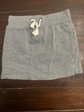 Crewcuts Size 3T Mini Skirt Silver Gray Shiny Cotton Toddler Girls Holiday