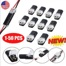 1/10/20/30/50Pcs Double-Wire Plug-in Connector with Locking Buckle US