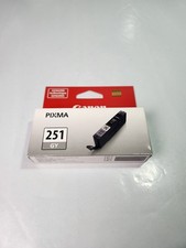 SEALED Canon CLI-251 GY Gray ink Cartridge Authentic Genuine