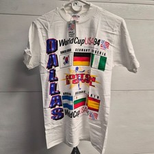 Vintage World Cup USA 94 Dallas T-Shirt Medium Oneita High 5 Official New W/tag