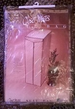 Vintage Closet Mates Hanging Suit Bag 1984 Decor