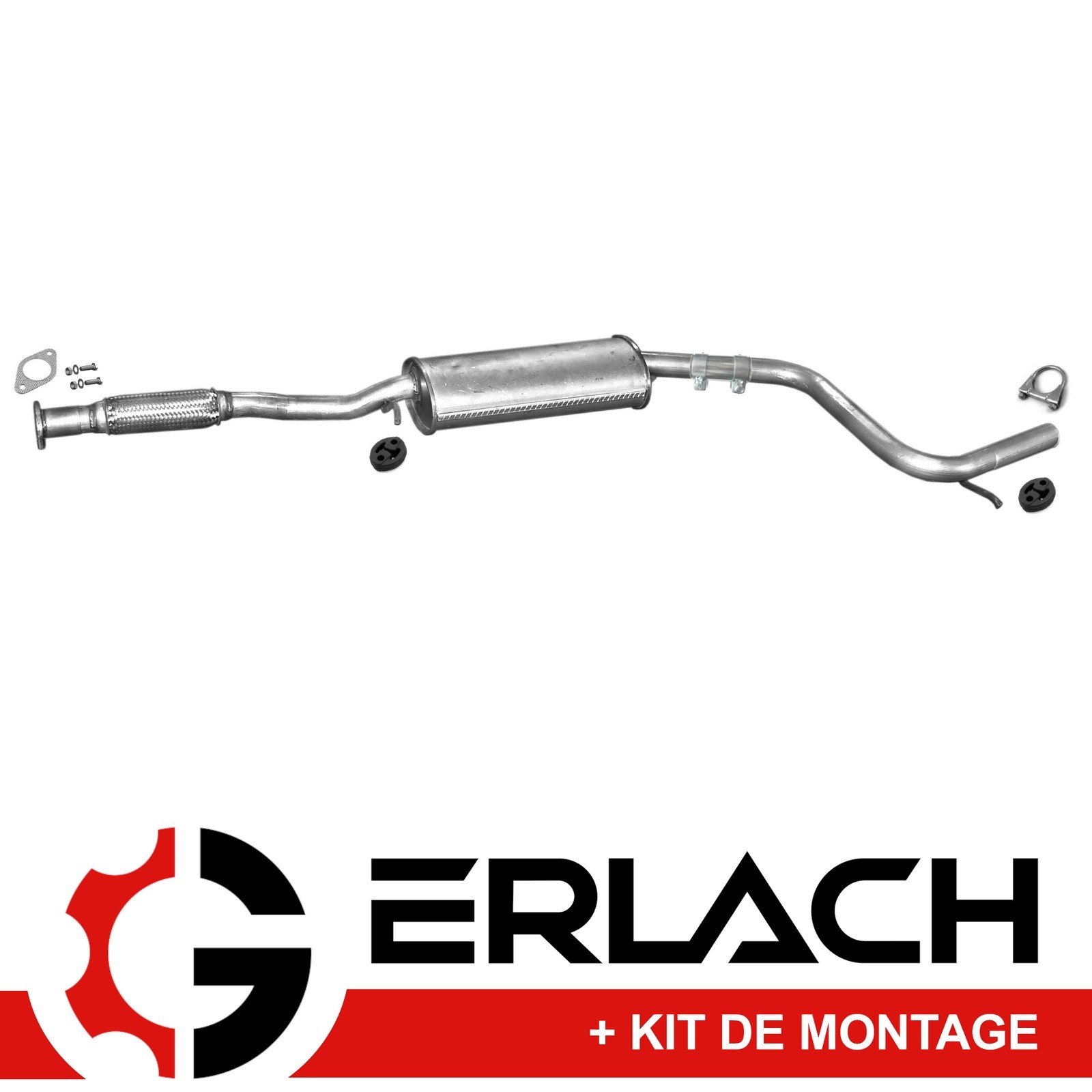 Silencieux intermédiaire Ford Mondeo I II 1.6i 1.8i contre le bruit d'échappement