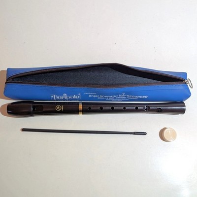 Peripole Angel Soprano Halo Recorder Model PB 6000 Baroque Fingering W/ Bag Case
