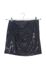 ZARA Gonna a vita alta Donna Gonna Taglia IT 40 nero-argento elegante