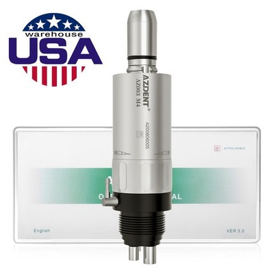 Dental 1:1 Slow Low Speed Handpiece Air Motor 4 Holes Air Turbine AZDENT