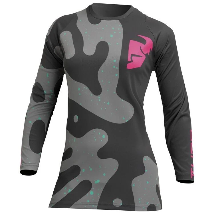THOR ジャージとパンツセット レディース ブラック/ピンク Thor Motocross Women Kits for sale | eBay