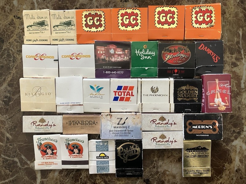 MATCHBOOKS-LOT. LAS VEGAS DURANGO COLORADO, Misc