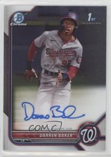 2022 Bowman Chrome Prospect Auto Darren Baker #CPA-DB Auto 6fs