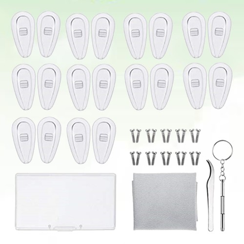 Silicone Nose Pad Brillenwerkzeug-set Eyeglass Repair Kit - Picture 6 of 8