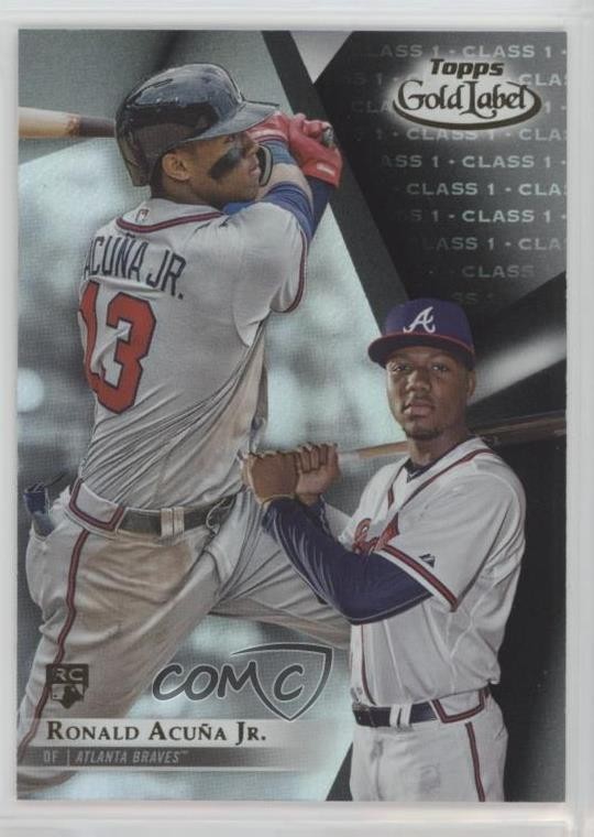 2018 Topps Gold Label Class 1 Black Ronald Acuna Jr Ronald Acuña Jr #99 02ti
