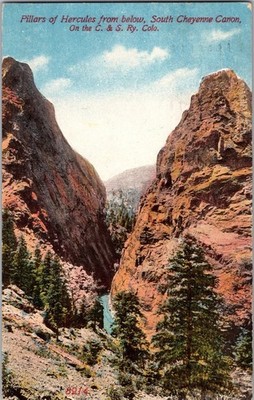 Pfeiler Des Herkules South Cheyenne Canyon Colorado 1919 Ansichtskarte