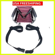 Two-piece Wheelchair Safety Strap Seat Belt Adjustable Anti-Fall Size-Suitabl...